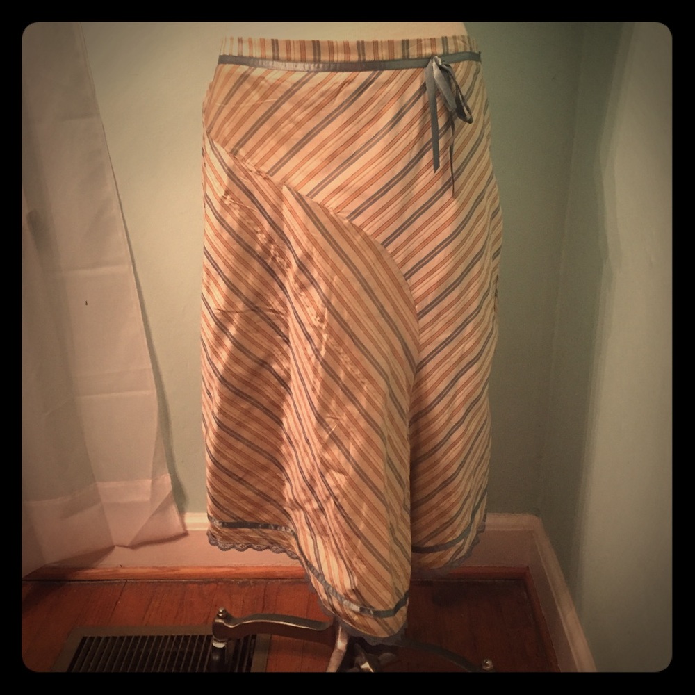 Anthropologie 100% silk skirt